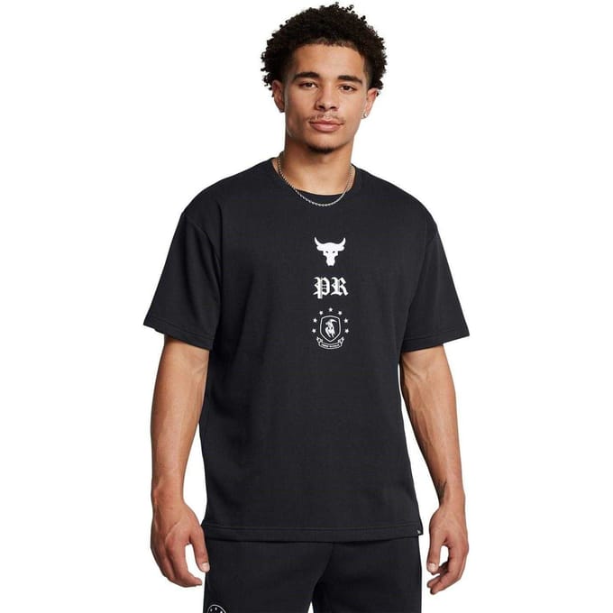 Under Armour Heren Project Rock Terrycloth T-shirt (Zwart)