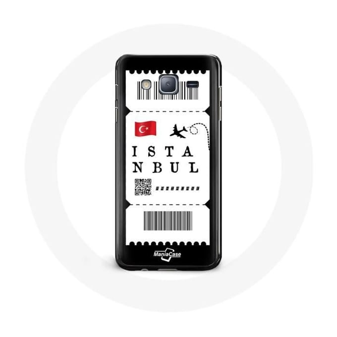 Case voor Samsung Galaxy J3 Vliegticket Istanbul Türkiye