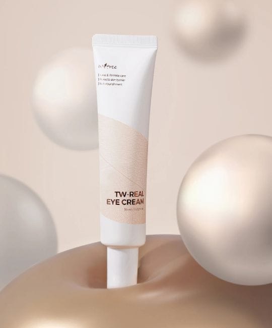 Isntree TW-Real Crème pour les Yeux Élasticité Vitalité Soin Éclat 30ml white