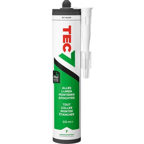 Tec7 montage- en afdichtingskit Wit 310ml