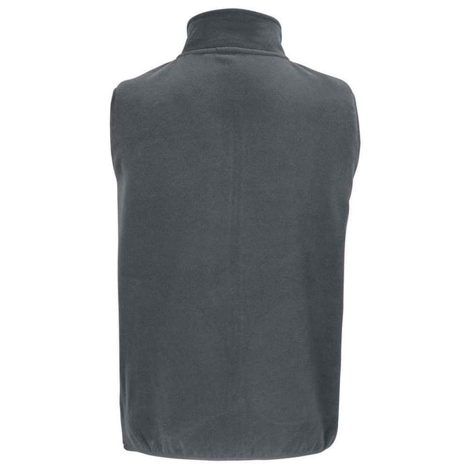 SOLS Uniseks Microfleece gerecyclede bodywarmer voor volwassenen (Houtskool)
