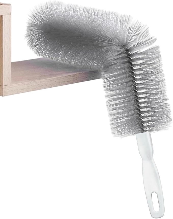 Ventilator Reiniger - Stofdoek Set - Dieptereiniging Huis - Buigbaar Microvezel - 2 Delig - Grijs