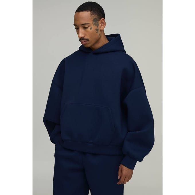 Vleermuis Over-het-hoofd Scuba Hoodie | Navy | Size XL