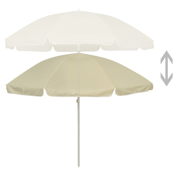 vidaXL - Strandparasol - 240 - cm - zandgeel