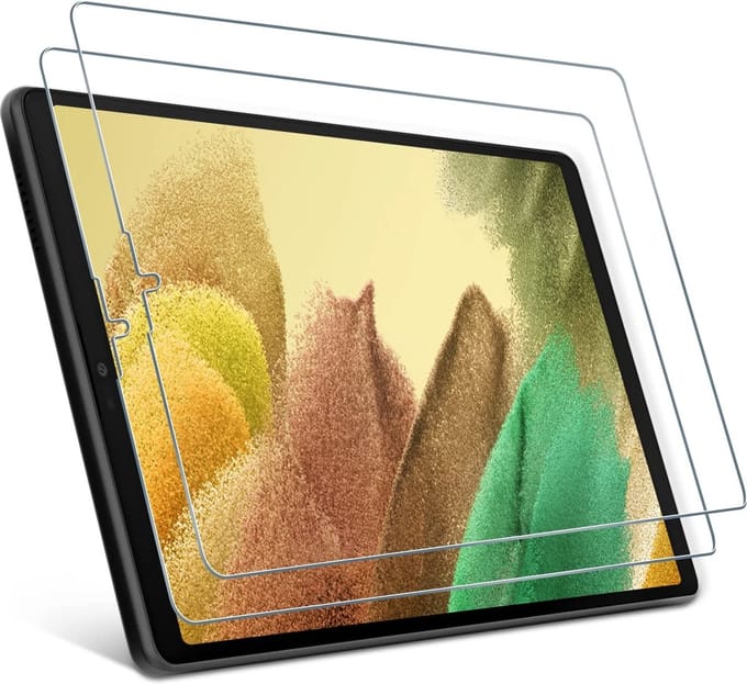 Screenprotector Geschikt voor Samsung Galaxy Tab A7 Lite screenprotector - Tablet Screenprotector - Tab A7 lite Gehard Glas Transparant -2 pack