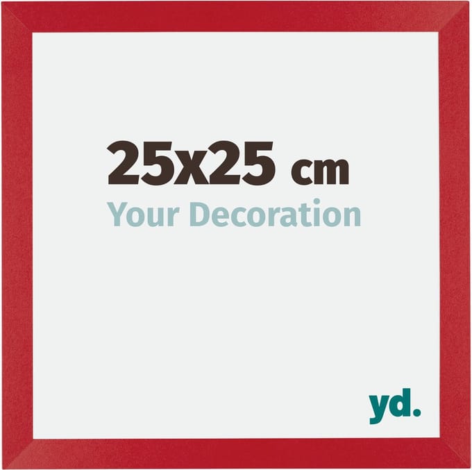 Your Decoration - Fotolijst 25x25 cm - MDF - Rood - Mura