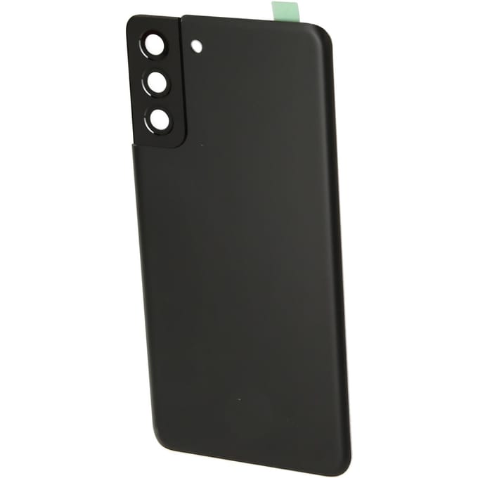 Vervangende achterkant van glas voor Samsung Galaxy S21 Plus Achterkant van glas met vooraf geïnstalleerd zwart