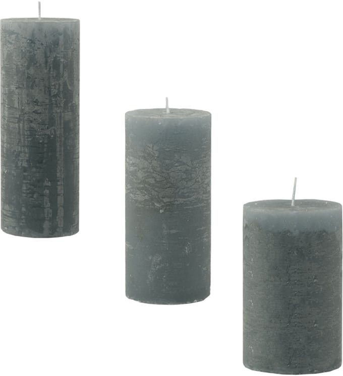 Rustieke Kaarsen Set - kaarsen - kaarsen set - per 3 stuks