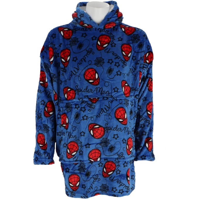 Spider-Man Hoodie Fleece Deken, True Hero - Volwassen - One Size
