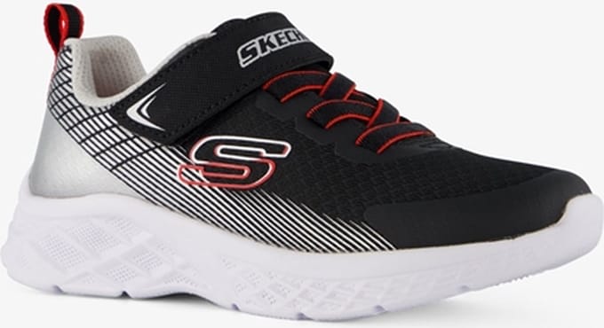 Skechers Microspec II kinder sneakers zwart/wit