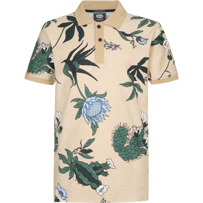 Petrol Industries - Heren Piqué polo Nitro - Bruin - Maat M