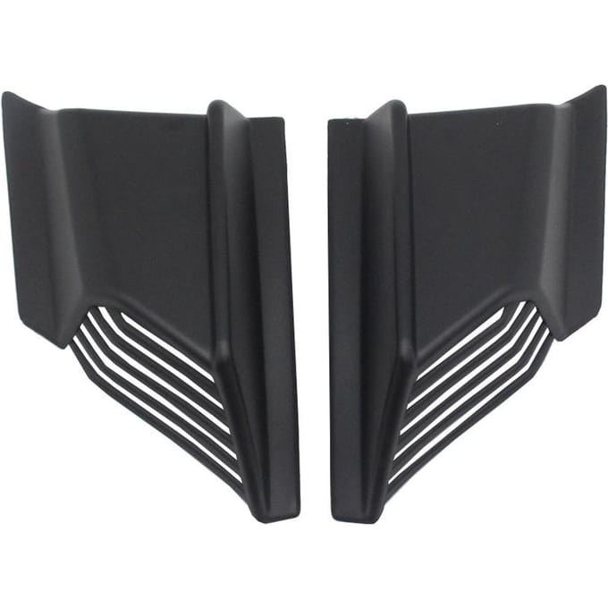 Motorfiets Winglet Aerodynamische Vleugel Kit Motorfiets Zijspoiler Universele Gemodificeerde Accessoires zwart