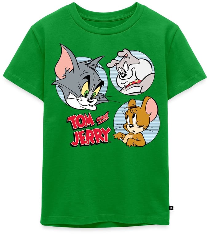 Tom En Jerry Met Hond Spike Premium T Shirt Kinderen