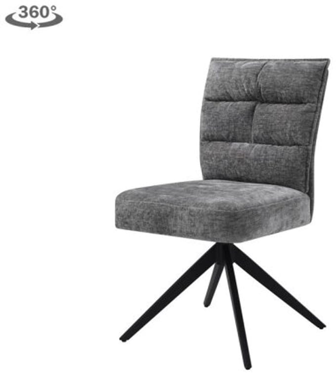 Tower Living Stoel Rosora Grijs (draaibaar)