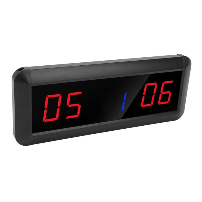 Digitaal Scorebord met Afstandsbediening LED Draagbaar Tafelmodel Elektronische Scoreteller voor Badminton black