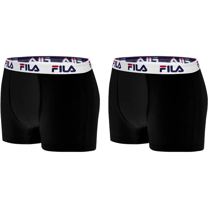 Fila Boxershorts Mannen 2 pack zwart maat M