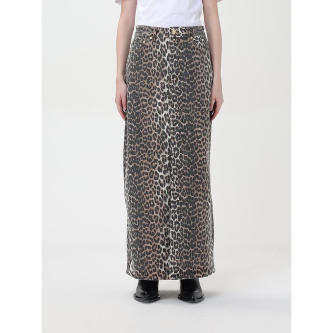 Luipaardprint Maxi Rok