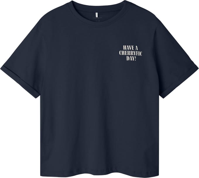 Name it t-shirt meisjes - blauw - NKFtoota - maat 116