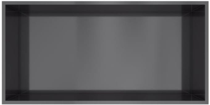 Hotbath &More Inbouwnis - 30 x 60 x 10 cm - Geborsteld Zwart PVD