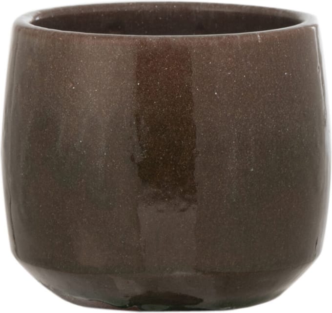 J-Line bloempot Boord - keramiek - groen - small - 2 stuks - Ø 14.5 cm