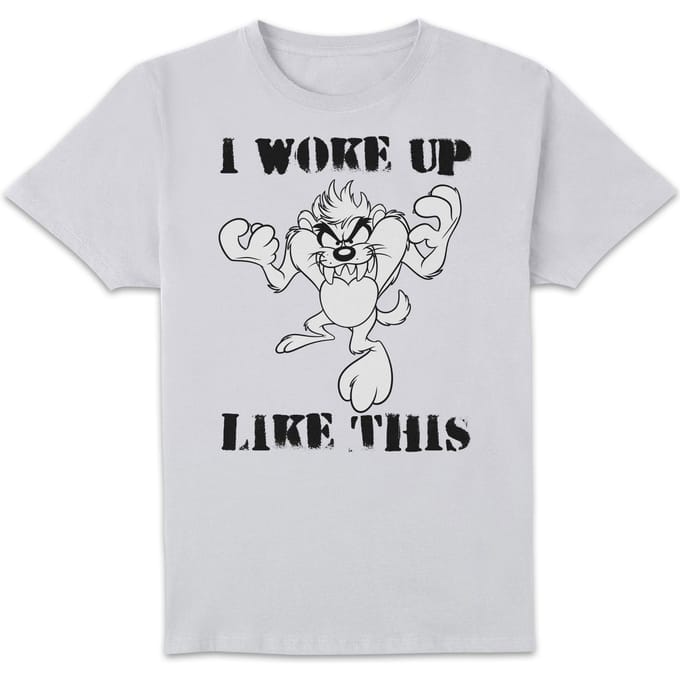 Looney Tunes Taz I Woke Up Like This T-shirt - Wit - M