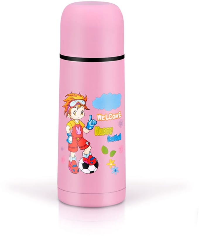 Promis TMD03 - Thermosfles - Roze - Voetballer - 0,3 l