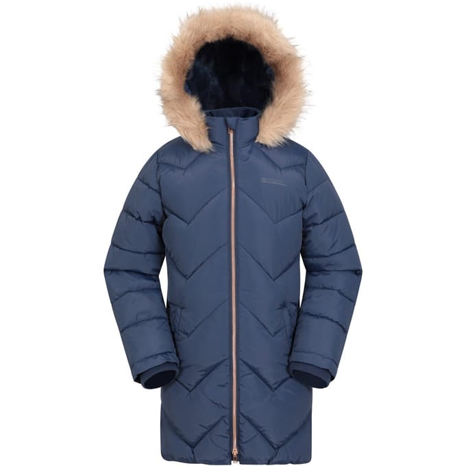 Mountain Warehouse Waterbestendige gewatteerde jas voor kinderen/Kinderen Galaxy (Marine)