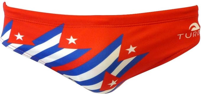 Turbo Cuba Stars Zwemslip Rood 3XL Man