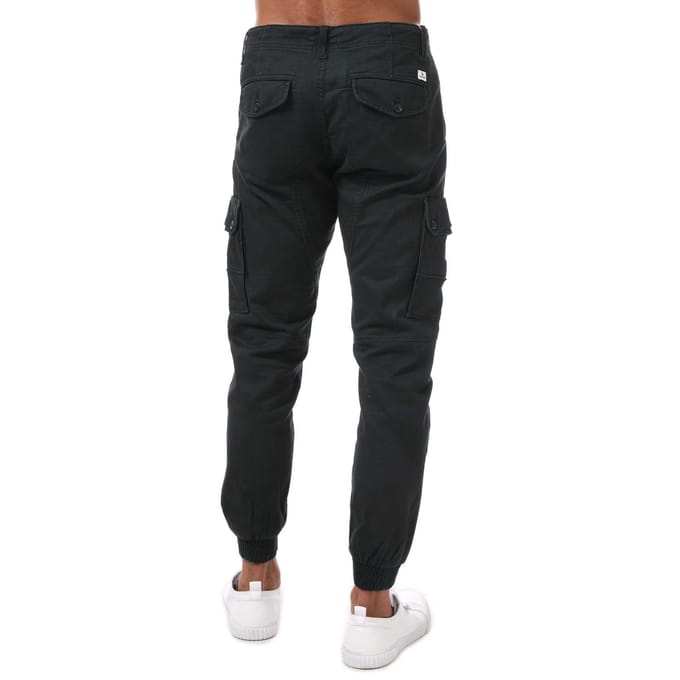 Jack & Jones - Heren Broek Paul Warner Cargo - Zwart - Maat 30/32