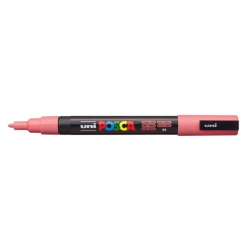 Posca marker met conische punt schrijfdikte fijn koraal