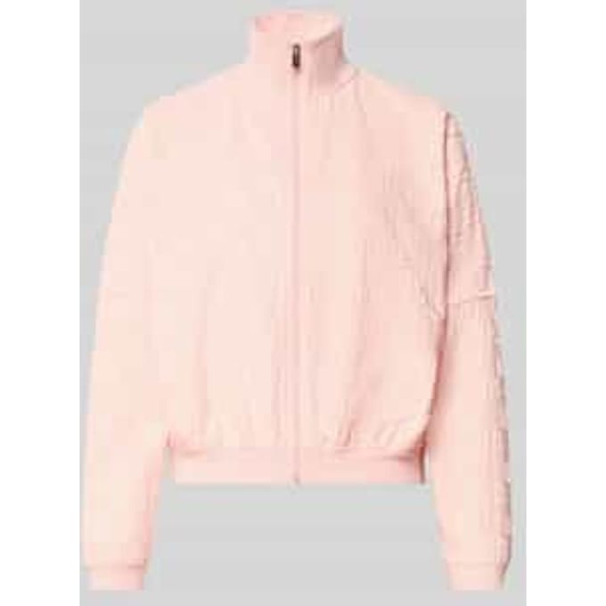 Oversized Sweatjack van katoenmix model 'TERRYMONOGRAM_JACKET'