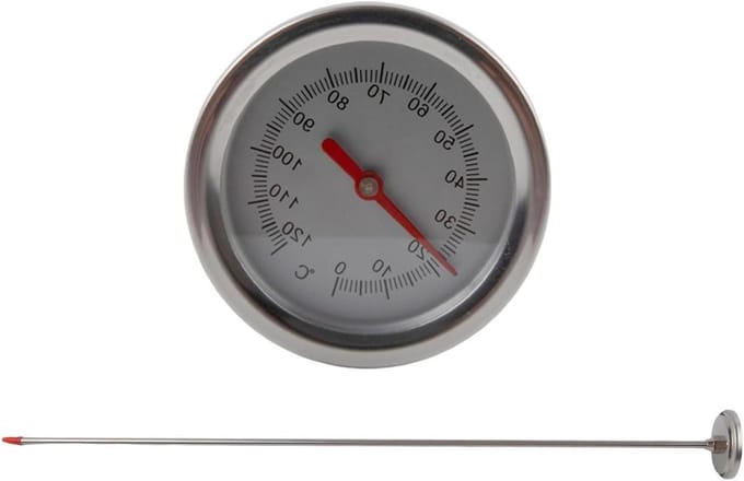 Compostthermometer - Bodemtemperatuurmeter - Composteren Optimaliseren - Lange Roestvrijstalen Sonde - 497 cm - Metaal