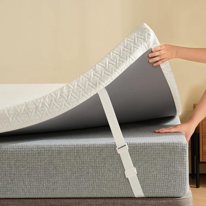 Matrastopper 90x190 cm met Traagschuim en Gel-schuim, 8 cm Hoogte