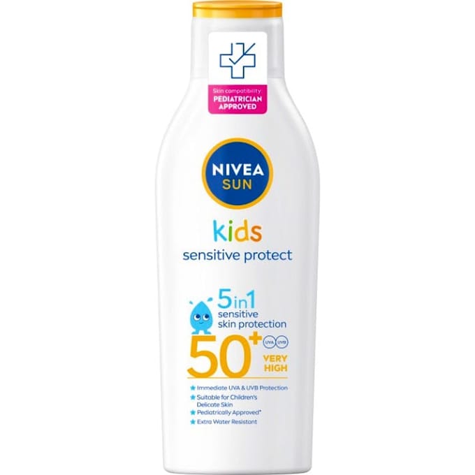 NIVEA Sun Kids Sensitive Protect &amp; Play Sun Lotion SPF50+ 200 ml