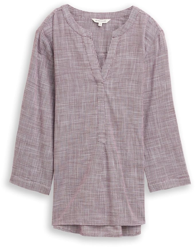 Tom Tailor - Katoenen blouse - Maat 34 - bordeaux red