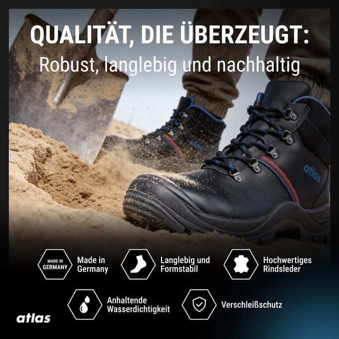 Werkschoenen - Atlas - Anatomic Bau - Zwart - S3