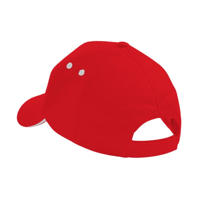 Beechfield Unisex Ultimate 5 Panel Contrast Baseball Cap met Sandwich Peak / Hoofddeksel (Pakket van 2) (Black/Bright Royal)