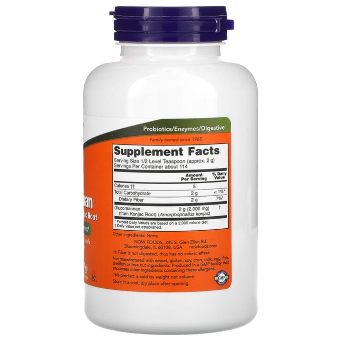 NOW Foods, Glucomannan, Puur Poeder, 8 oz (227 gr)
