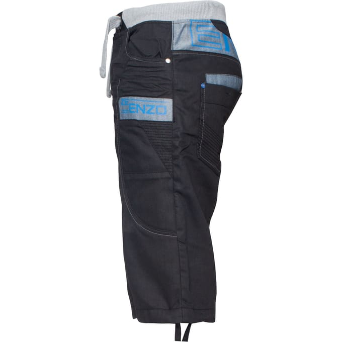 Heren Elastische Denim Shorts| Enzo Designer Menswear