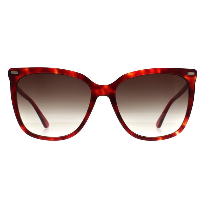 Calvin Klein Vlinder Dames Bourgondisch Havana Bruin Kleurverloop CK22532S