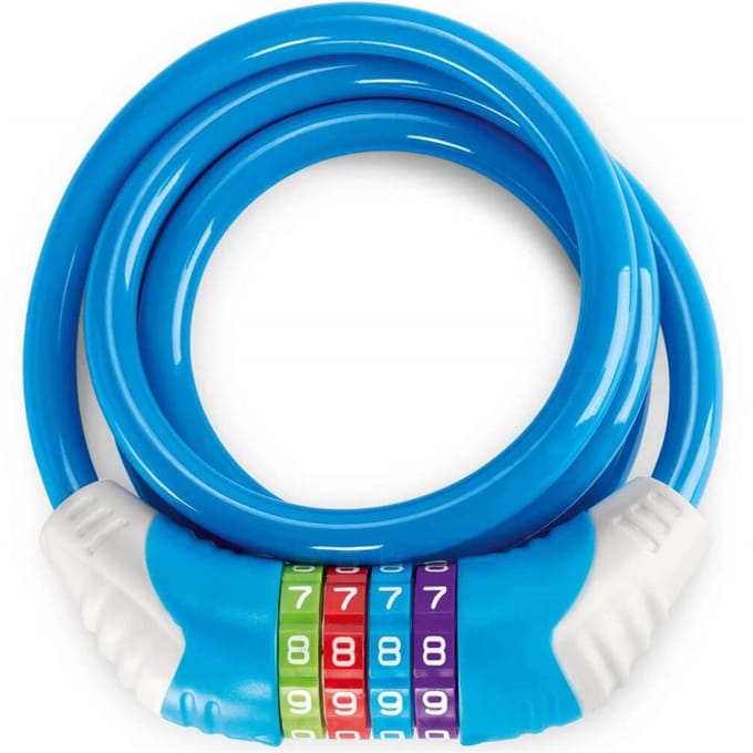 Veiligheids kabelslot Puky blauw