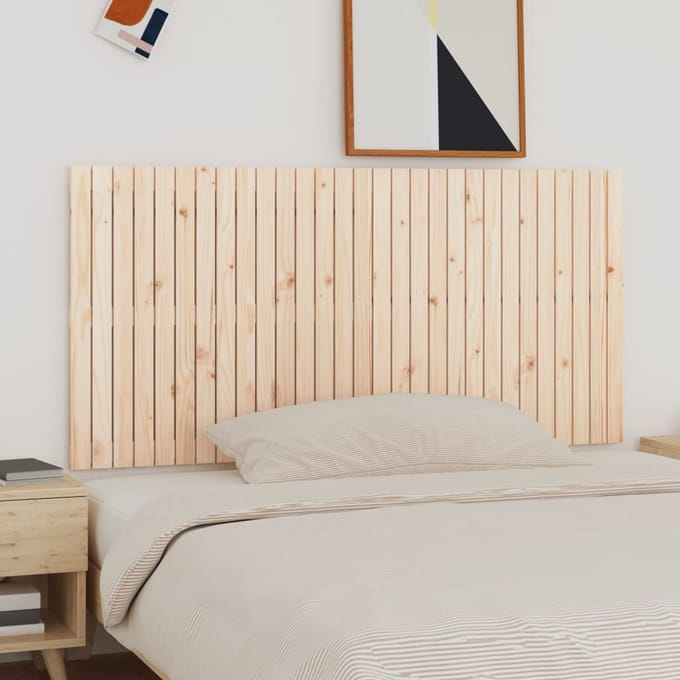 vidaXL - Wandhoofdbord - 185x3x90 - cm - massief - grenenhout