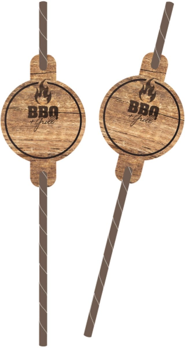 Amscan by Riethmuller - Riethmüller - BBQ Grill - Rietjes - 8 stuks