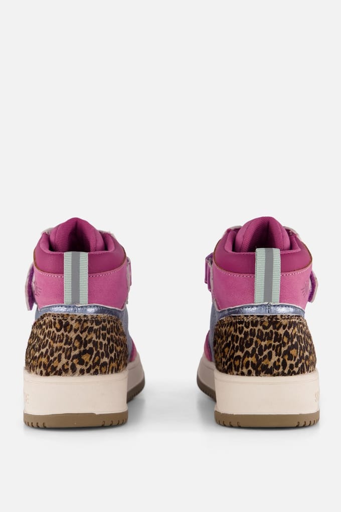 Shoesme New Outsole Sneakers roze Leer - Maat 32