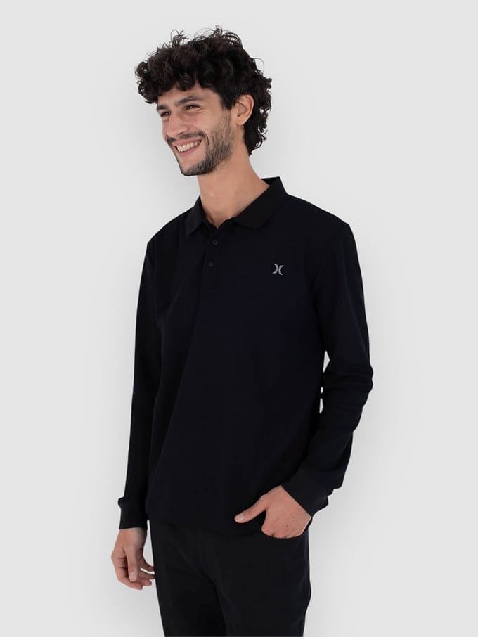 Hurley Icon Longsleeve Polo zwart