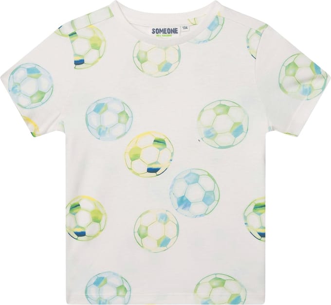 Someone DIRK-SB-02-H Jongens T-shirt - ECRU