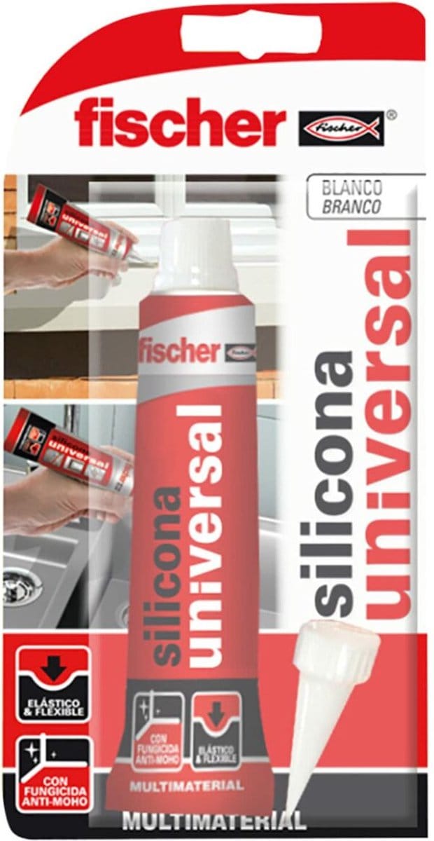 Siliconen Fischer 98718 Universeel Wit 50 ml