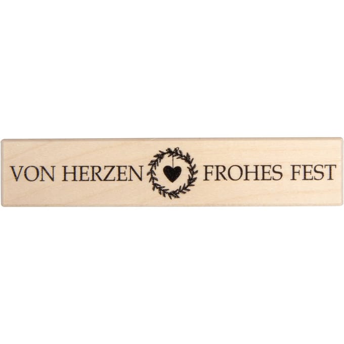 BUTTERER Stempel "Von Herzen frohes Fest"
