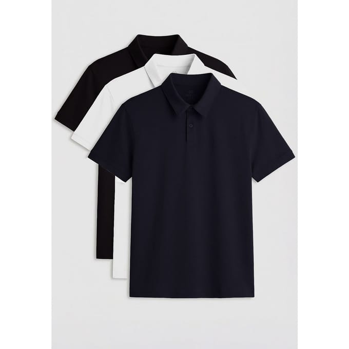 Heren Katoen-Elastaan Polo T-shirt