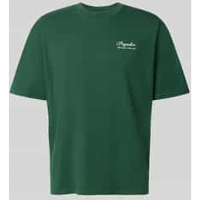 oversized fit T-shirt met labeldetail model 'Morcote'